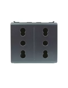 Gewiss 2-pole 16A dual-purpose multiple socket outlet gw30323 playbus